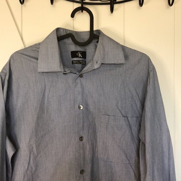 Calvin Klein button down regular fit shirt sz 15.5 - Picture 2 of 5